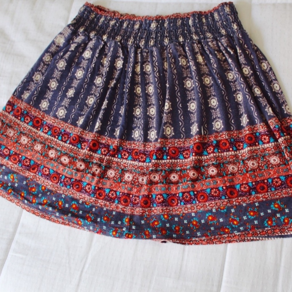 PacSun LA Hearts multi-color Flowy Skirt XS